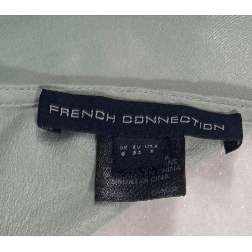 French Connection Women's Silk‎ Green Ombre Dress Shift SZ 6 - Picture 3 of 8